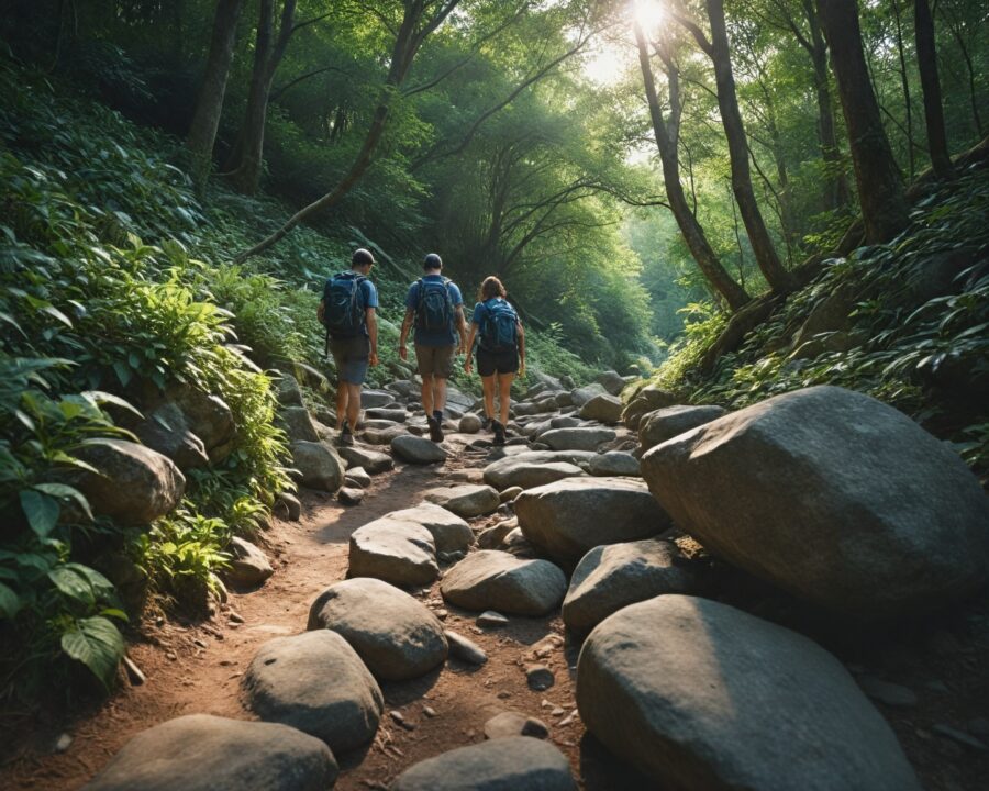 Como os benefícios da caminhada em terrenos irregulares podem melhorar sua saúde
