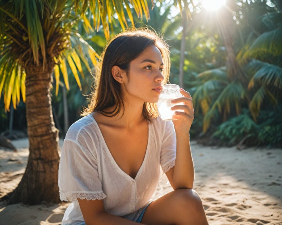 benefícios da água de coco para hidratação e saúde
